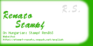 renato stampf business card